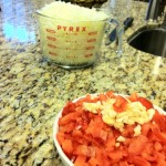 Chopped Onions and Peppers